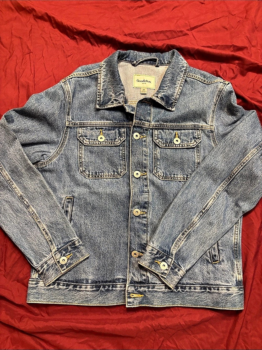 Good American Denim Jacket in Blue Size Medium Like New